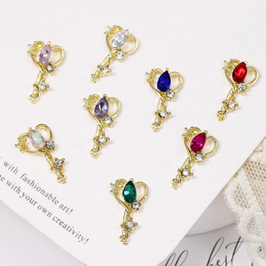 Charm per Unghie Ispirati a Sailor <span class=keywords><strong>Moon</strong></span>, Bacchetta Magica con Stelle e Lune, Accessori 3D per Nail Art con Strass - Product Image 4