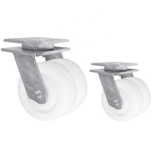 SS 150 160 200 MM Extra schwere Doppel räder im europäischen Stil <span class=keywords><strong>Nylon</strong></span>-Lenkrad - Product Image 4