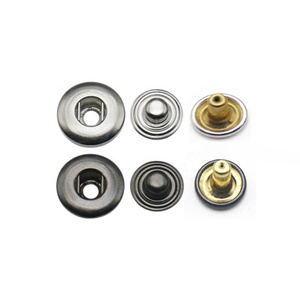 Tại Chỗ Bán Hàng Trực Tiếp Kim Loại Phẳng Nút Tùy Chỉnh Tên Thương Hiệu Logo Quần Áo Quyến Rũ Vòng May Nút Cho Phụ Kiện May Mặc - Product Image 6