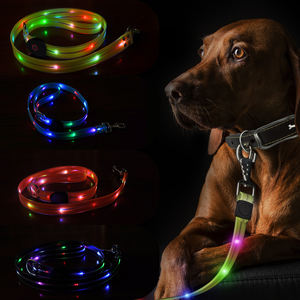 Correa de perro RGB iluminada recargable impermeable LED USB de Venta caliente multicolor - Product Image 3