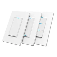 Interruptor Inteligente Zigbee/WiFi/ Estándar Estadounidense, Control Remoto, Control por Voz con Alexa, Aplicación, 1/3 Vías, Americano, con Neutro