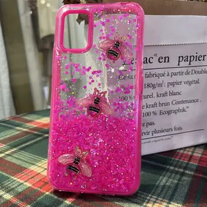 Capa de telefone à prova de choque para meninas acessórios de telefone Bling Butterfly para Infinix Hot 11 2022 Hot 12 play Smart 6 Plus