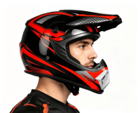 Casque de moto intégral certifié 3C QFH UHKJ010 avec image imprimée par transfert thermique, unisexe, adultes, quatre saisons, sport, cyclisme
