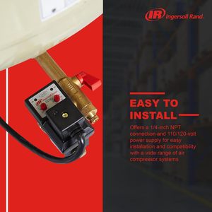 วาล์วระบายน้ำอิเล็กทรอนิกส์ Ingersoll Rand Edv200 1/4 Npt 110/120v สำหรับเครื่องอัดอากาศ - Product Image 5