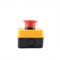 Boîtier électronique en plastique XAL-J174 10A 240V/250V, bouton poussoir rouge en forme de champignon, retour par ressort, verrouillage, libération par rotation, NO, étanche IP65