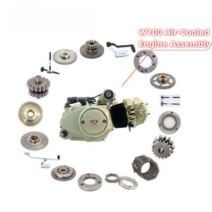 Moteur de scooter W130 horizontal refroidi par air, moteur de moto, moteur de tricycle, motores de moto - Product Image 2