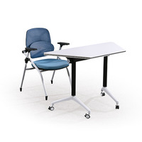 Meubles de bureau, table de conférence moderne et chaises, bureau pliable, table pliable