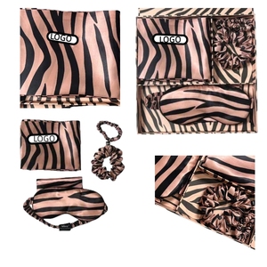 100% オーガニックリアルピュアマルベリーシルク枕セットプリント動物高級低刺激性ジッパー入り刺繍シルク枕 - Product Image 5