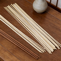 Bâtonnets d'encens en bambou écologiques, 100% naturels, durables, 1,3*205mm, uniformes, vente en gros directe d'usine