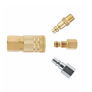 Solid Brass Universal Air Fitting Applied For Air Compressors Pneumatic Tools And Drop Down Air Lines