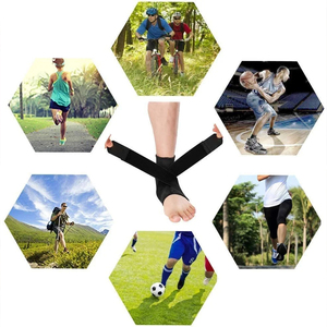 Soporte <span class=keywords><strong>de</strong></span> <span class=keywords><strong>Tobillo</strong></span> Transpirable con Correas Estabilizadoras, Venda <span class=keywords><strong>de</strong></span> Compresión Ajustable <span class=keywords><strong>para</strong></span> Alivio del Dolor <span class=keywords><strong>de</strong></span> Esguinces <span class=keywords><strong>de</strong></span> <span class=keywords><strong>Tobillo</strong></span> - Product Image 5