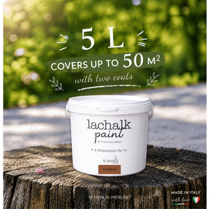 16 MERLIN 5lt LaChalk the evolution of <b>chalk</b> paint Where <b>chalk</b> meets resin: Hybrid <b>Chalk</b> Resin Paint made in Italy - Product Image 2