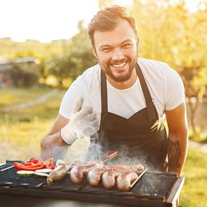 Gants de four, gants de sécurité pour manipuler des aliments chauds, cuisiner, faire cuire et souder, résistants à la chaleur - Product Image 1