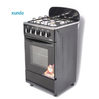 Cuisinière à gaz multifonctionnelle Xunda 20 pouces avec 4 brûleurs et fours standard, appareil de cuisine, cuisinière à gaz avec four