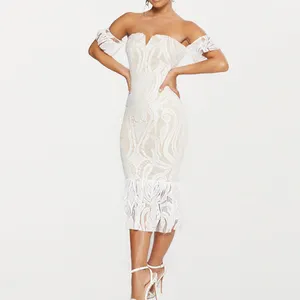 Vestido formal personalizado para mulheres vestido rendas brancas vestidos de noite mulheres senhora elegante