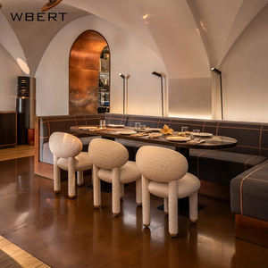 WBERT Nordic Modern TY Silla de ocio para el hogar, muebles de sala de estar, silla de comedor creativa para niños con pelo de cordero - Product Image 6