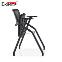 Chaise de bureau empilable Ekintop avec tablette d'écriture, idéale pour les étudiants et la formation – Échantillon gratuit