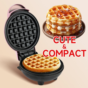 Mini Máquina Eléctrica Portátil Automática <span class=keywords><strong>para</strong></span> Hacer Sándwiches, Pasteles y Waffles, Uso Doméstico con Enchufes <span class=keywords><strong>para</strong></span> EE. UU. y la UE, <span class=keywords><strong>para</strong></span> Desayunos en Casa y en el Auto - Product Image 4