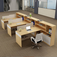 Bureau d'ordinateur moderne en bois durable de 1.2m et 1.4m, table de bureau droite une place à prix d'usine pour le personnel de l'immeuble de bureaux