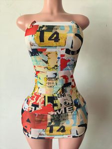 Abito Estivo Corto Senza Maniche Sexy con Stampa Y2K per Donna, Vendita all'Ingrosso di Moda Floralcharm - Product Image 6