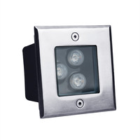 Luz LED Cuadrada Empotrable para Exterior, 3W 4W 5W 6W 9W 12W 16W 24W 36W 12V 24V, para Empotrar en el Suelo