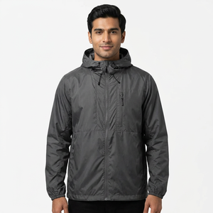 Customized Logo Stone Sports <b>Running</b> Windbreaker <b>Jacket</b> Nylon Waterproof <b>Reflective</b> Lightweight for Man - Product Image 1