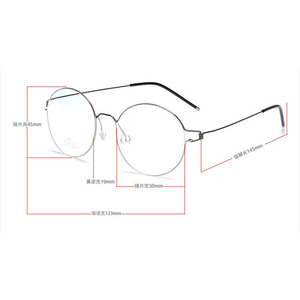 Kính Mắt Không Vít Kính Mắt Theo Toa Khung Phụ Nữ Vòng Cận Thị Quang Học Đan Mạch Kính Hàn Quốc Khung Đàn Ông Titan - Product Image 3