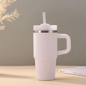 Children 14oz Stainless Steel <b>Travel</b> <b>Cup</b> with Straw Lid Handle Vacuum Insulated Beverage Tumbler - Product Image 4
