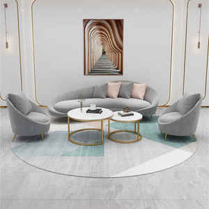 Stylish <strong>Japanese</strong> Living Room Furniture Set 3-Seat Pu Leather Velvet Sectional <strong>Couch</strong> - Product Image 5