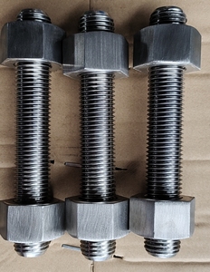 Tiges filetées intégrales résistantes à l'érosion en acier allié Hastelloy X N06002, matériau spécial OEM DIN 976 ASME B18.31.2, M4-M90, avec écrous - Product Image 4