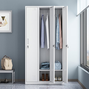 2025 New Design Sale Price Steel Wardrobe Locker 3 <b>Door</b> Freestanding Storage Cabinet for Office Home Bedroom - Product Image 3