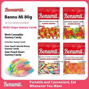 กัมมี่เวิร์มและหมีสีรุ้งมีไวรัสขนม<span class=keywords><strong>หวาน</strong></span>รสเคี้ยวรูปหัวใจยอดนิยมทิกทิกสำหรับงานปาร์ตี้ของขวัญวันเกิดจำนวนมาก - Product Image 6