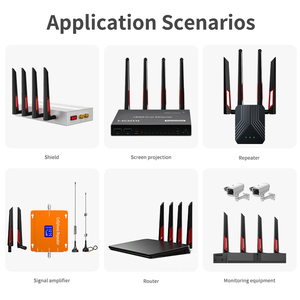 2.4/5.8GHz Dual Band 5dBi High Gain SMA Male Antenna Black Rubberized for WiFi Router <b>IP</b> <b>Camera</b> wifi outdoor antenna - Product Image 4