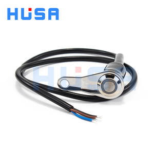 HUSA interrupteur d'éclairage de moto robuste bouton tout usage bouton poussoir en alliage d'aluminium 16mm 19mm interrupteur de Modification de guidon - Product Image 4