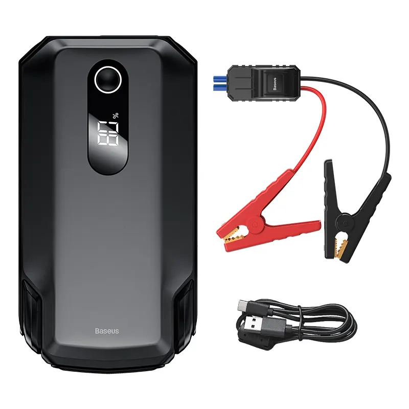 Baseus carregador portátil de 20000mah, bateria portátil de 2000a com 12v, impulsionador de emergência automática, dispositivo de partida