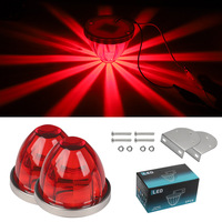 2 pièces Lampe de signalisation LED super lumineuse clignotante et stroboscopique pour porte de voiture, marqueur latéral avant/arrière, remorque, caravane, SUV, fourgonnette
