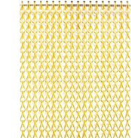 Rideau en maille tissée en acier inoxydable anodisé coloré, ultra-léger, pliable, décoratif, pour suspension, découpe et pliage de métal