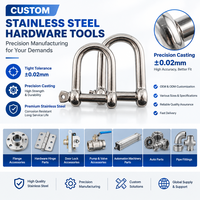 JBD Pièces et accessoires de fonderie de précision sur mesure en acier inoxydable 304 316, incluant boulons de sécurité, goupilles et manilles de type D