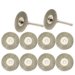 10Pcs/Set 16-60mm Mini Diamond Cutting Disc for Rotary Tool Accessories Grinding Wheel Circular Saw Blade <b>Abrasive</b> Diamond Disc - Product Image 4