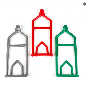 Manille d'éviscération en plastique avec tige de suspension et goupilles pour l'abattage de la volaille - Product Image 1