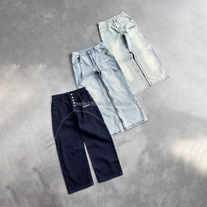 Vintage Streetwear Wash Denim <b>Jeans</b> Men Custom Manufacturer High Quality Cotton Heavy Baggy Denim <b>Jeans</b> Designer <b>Jeans</b> - Product Image 1