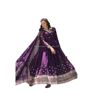 2024 GOWN-WITH-DUPATTA COLLECTION <b>Modest</b> <b>Sets</b> Anarkali Suits for Weddings Festivals and Soirees Making You the Epitome - Product Image 1