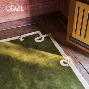 Tappeto Verde in Stile Nordico Annodato a Mano per <span class=keywords><strong>Soggiorno</strong></span> e Camera <span class=keywords><strong>da</strong></span> Letto, Set di <span class=keywords><strong>Tappeti</strong></span> - Product Image 1