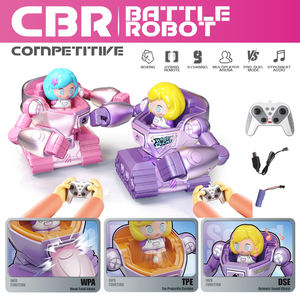 Jouets Lucky Robots de combat télécommandés, jeu de 2 robots de combat télécommandés avec éjection, jouets avec lumière et son - Product Image 2