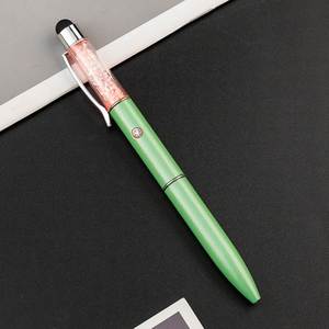 Nuevo Bolígrafo Multifunción 3 en 1 con Luz LED de Cristal y Lápiz Táctil con Logotipo Personalizado - Product Image 4