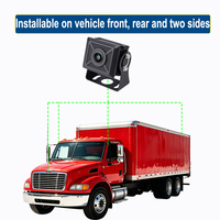 Cámara de Visión Lateral Externa AHD 1080P, Gran Angular de 165 Grados, Antivandálica, Impermeable IP69K, Visión Nocturna Inteligente con Infrarrojos
