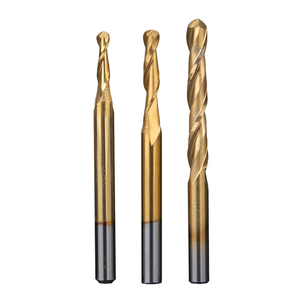 HUHAO frese per legno metallo punta per <span class=keywords><strong>router</strong></span> carburo rivestito in titanio 2 flauti naso a sfera fresa 3613 - Product Image 2