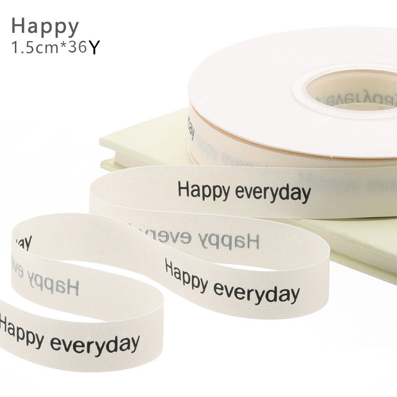 1,5 cm * 36 yards blanc joyeux