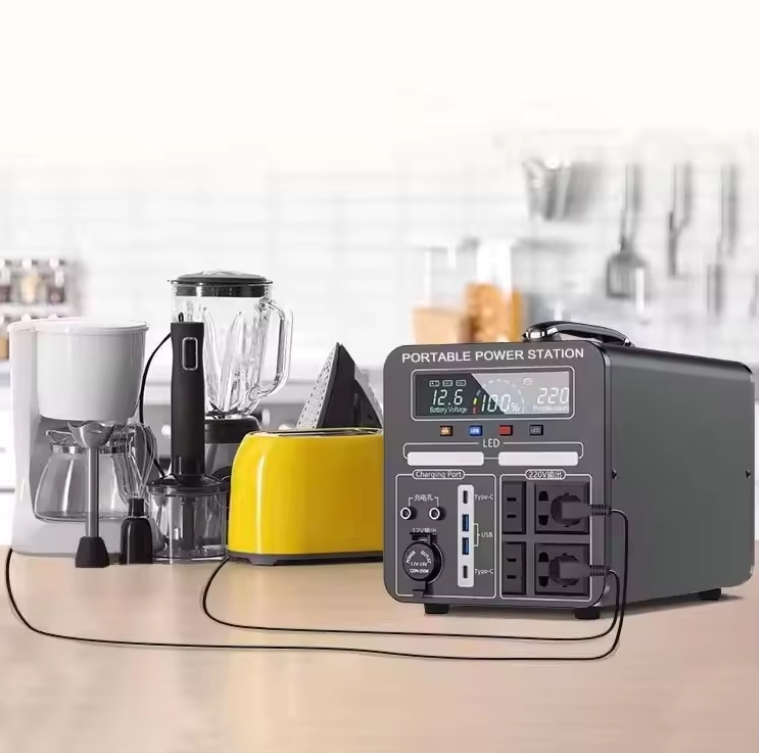 Portable 2000W <strong>Power</strong> <strong>Station</strong> LiFePO4 Battery Bank 1000W Charge Solar Panel Generator Home Use Flashlight Supply Pure Sine Wave