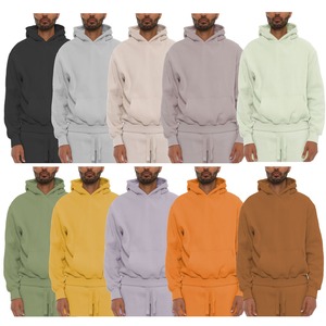 <span class=keywords><strong>Sudadera</strong></span> con capucha de cuello redondo unisex con logotipo bordado personalizado en blanco 180gsm-400gsm - Product Image 5